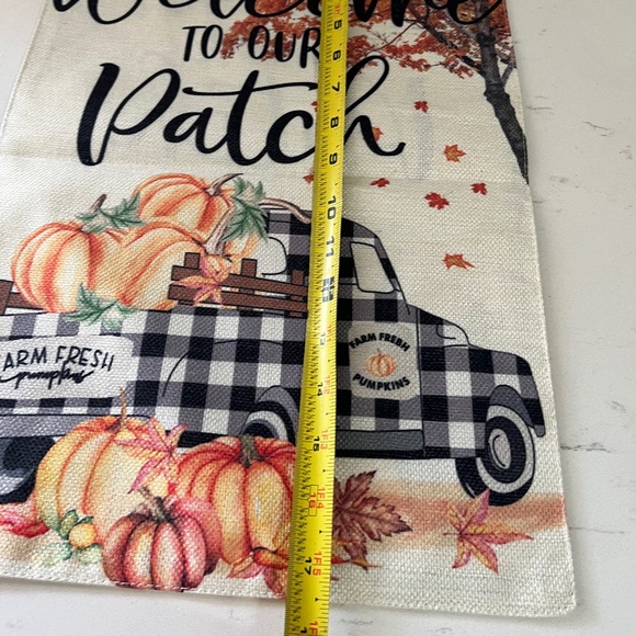 Welcome to our Patch Fall Garden Flag NEW, Fall Garden flag, Buffalo plaid Flag - Picture 2 of 3